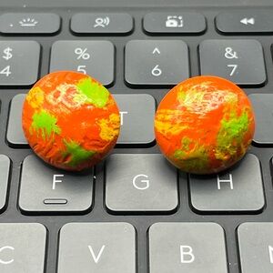 Hand Painted Wood Earrings
